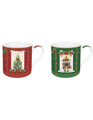 EASY LIFE SET 2 TAZZE MUG 300 ML - FESTIVE AVENUE