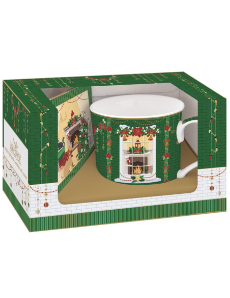 EASY LIFE SET TAZZA 300 ML CON SOTTOBICCHIERE - FESTIVE AVENUE