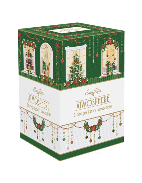 EASY LIFE BARATTOLO CON COPERCHIO Ø 11.5 X H18 CM - FESTIVE AVENUE