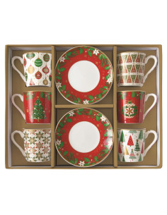 EASY LIFE SET 6 TAZZE CAFFÉ CON PIATTINO 100 ML - JINGLE... 2