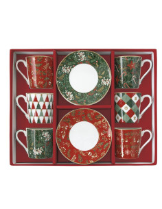 EASY LIFE SET 6 TAZZE CAFFÉ CON PIATTINO 100 ML - FANCY...