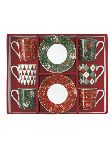 EASY LIFE SET 6 TAZZE CAFFÉ CON PIATTINO 100 ML...