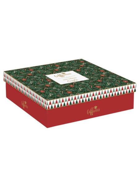EASY LIFE SET 6 TAZZE CAFFÉ CON PIATTINO 100 ML - FANCY CHRISTMAS