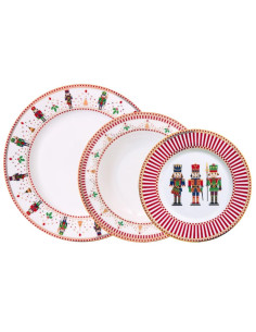 EASY LIFE SERVIZIO NATALIZIO 18 PEZZI - NUTCRACKERS