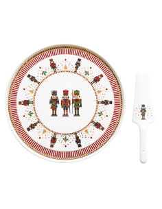 EASY LIFE PIATTO PANETTONE Ø 32 CM CON PALETTA - NUTCRACKERS