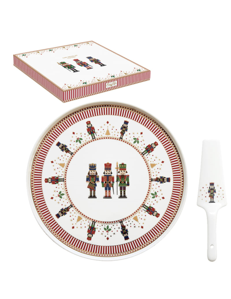 EASY LIFE PIATTO PANETTONE Ø 32 CM CON PALETTA - NUTCRACKERS