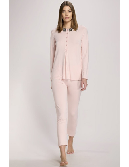 LIU JO PIGIAMA DONNA SERAFINO MANICA LUNGA E PANTALONE LUNGO - VISCOSA