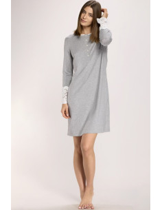 LIU JO CAMICIA DA NOTTE DONNA SERAFINO MANICA LUNGA -...