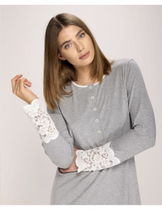 LIU JO CAMICIA DA NOTTE DONNA SERAFINO MANICA LUNGA -... 2