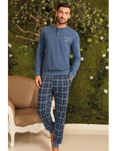 QBO PIGIAMA UOMO SERAFINO MANICA LUNGA E...