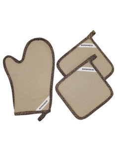 BORBONESE SET GUANTO DA CUCINA E PRESINE - JOLIE