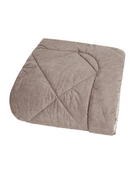 BORBONESE TRAPUNTA MATRIMONIALE 260X270 CM IN VELLUTO E CUSCINI ARREDO - TWIST