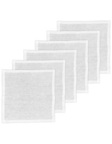 NAPKING SET 6 TOVAGLIOLI 45 X 45 CM ORLO...
