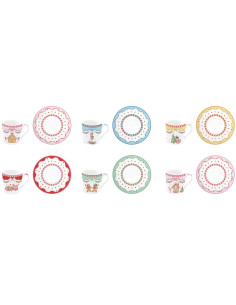 EASY LIFE SET 6 TAZZE CAFFÉ CON PIATTINO 100 ML - SWEET... 2