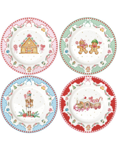 EASY LIFE SET 4 PIATTINI DESSERT 19.5 CM -...