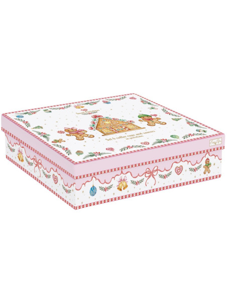 EASY LIFE SET 4 PIATTINI DESSERT 19.5 CM - SWEET CHRISTMAS