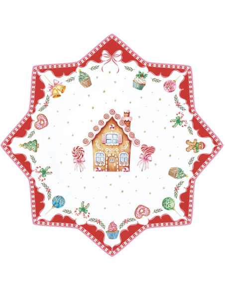 EASY LIFE PIATTO TORTA NATALIZIO 32 CM - SWEET CHRISTMAS