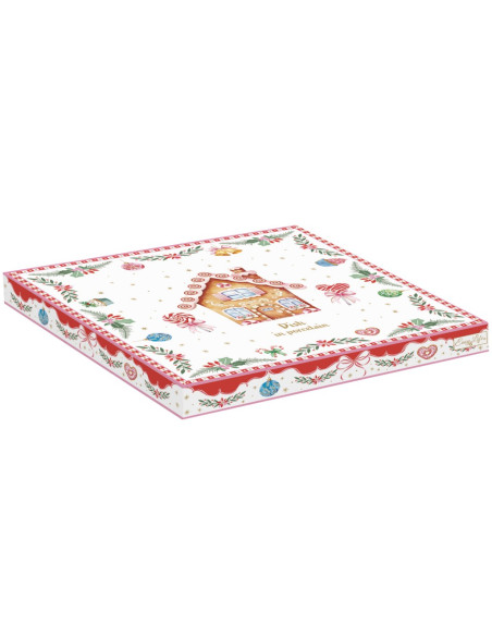 EASY LIFE PIATTINO DOLCE NATALIZIO 20 X 19 CM - SWEET CHRISTMAS
