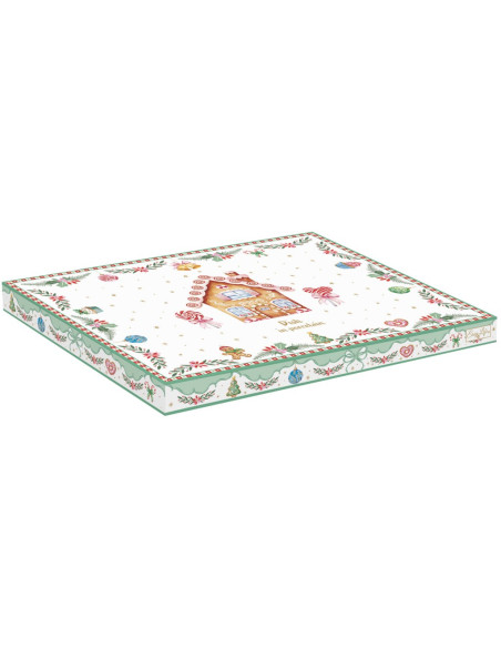 EASY LIFE PIATTINO DOLCE NATALIZIO 20.5 X 25.5 CM - SWEET CHRISTMAS