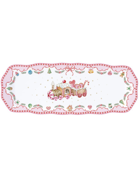 EASY LIFE PIATTO PORTATA NATALIZIO 37 X 14 CM - SWEET CHRISTMAS