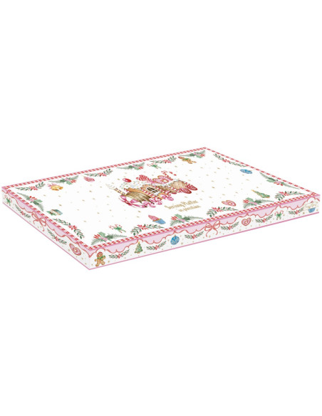 EASY LIFE PIATTO PORTATA NATALIZIO 37 X 14 CM - SWEET CHRISTMAS