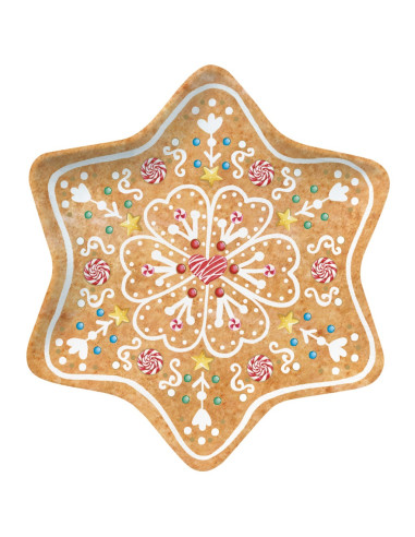 EASY LIFE PIATTINO DOLCE NATALIZIO 22.5 CM -...