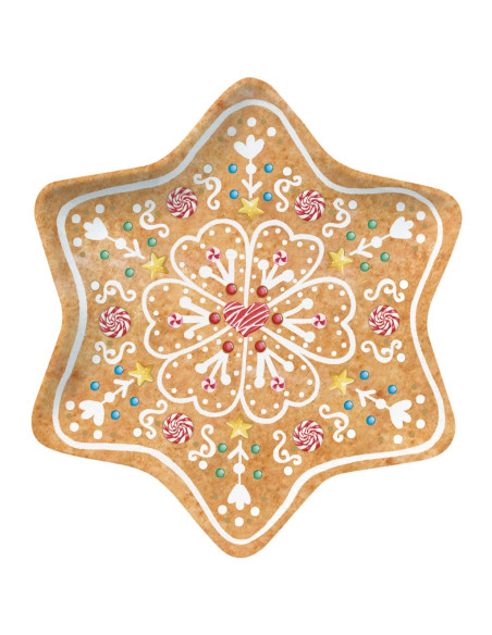 EASY LIFE PIATTINO DOLCE NATALIZIO 22.5 CM - SWEET CHRISTMAS
