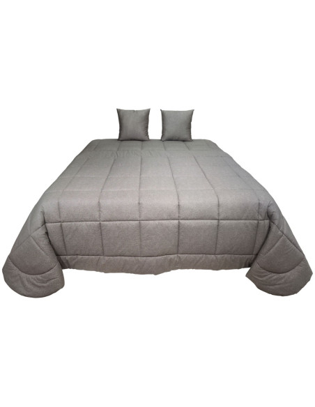 BORBONESE TRAPUNTA MATRIMONIALE 270 X 270 CM IN RASO DOUBLE FACE E 2 CUSCINI - OUTLINE