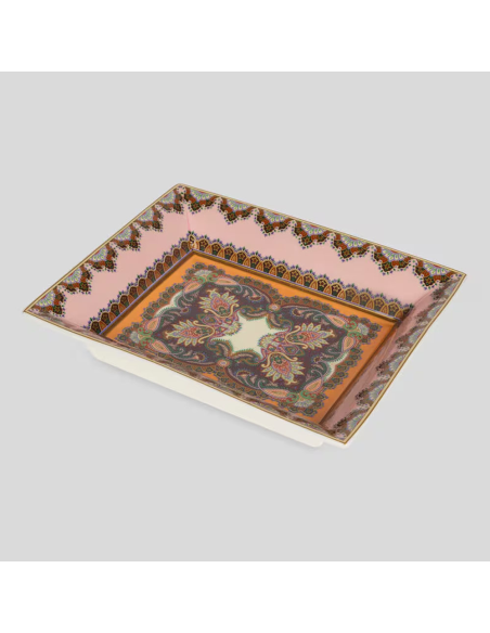 ETRO VASSOIO RETTANGOLARE 20 X 16 CM IN PORCELLANA - THISTLE