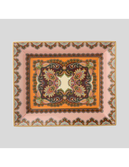 ETRO VASSOIO RETTANGOLARE 20 X 16 CM IN PORCELLANA - THISTLE