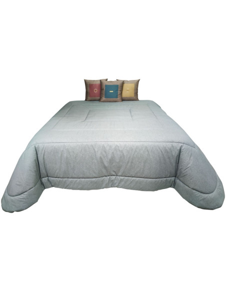 BORBONESE TRAPUNTA MATRIMONIALE 270 X 270 CM IN RASO DOUBLE FACE E 3 CUSCINI - LOUNGE