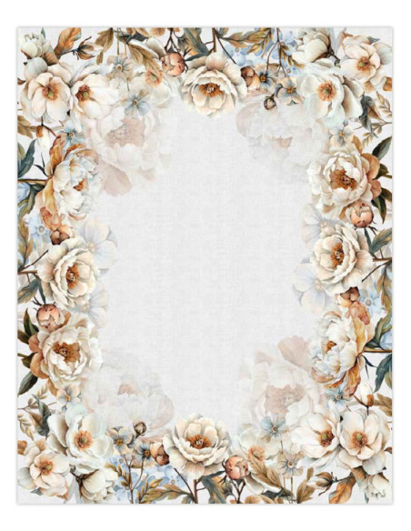 ANNAMARIA TOVAGLIA DA 12 POSTI 150 X 270 CM IN COTONE - FLOWERS