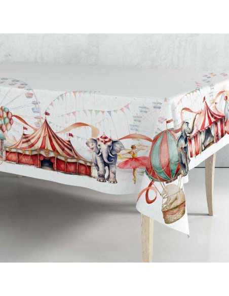 ANNAMARIA TOVAGLIA NATALIZIA RETTANGOLARE IN COTONE - CIRCUS