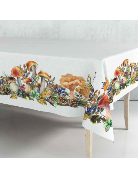 ANNAMARIA TOVAGLIA DA 8 POSTI 150 X 230 CM IN COTONE - FUNGHI