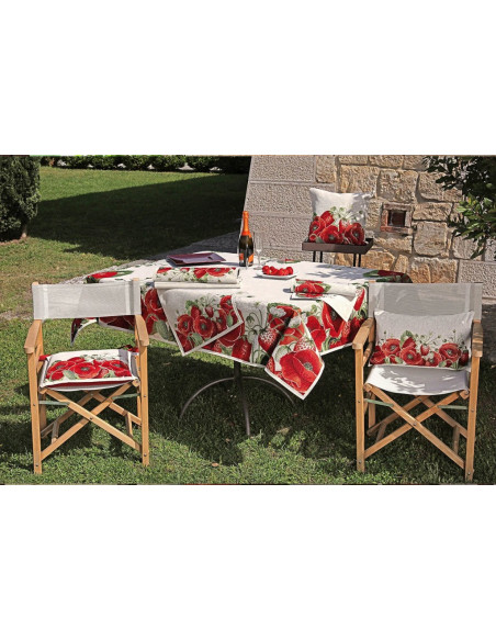 EMILY COPRITAVOLO RETTANGOLARE IN GOBELIN - POPPY