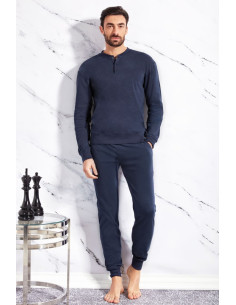 QBO PIGIAMA UOMO SERAFINO MANICA LUNGA E PANTALONE LUNGO...