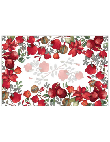 NAPKING TOVAGLIA RETTANGOLARE STAMPATA IN RASO...