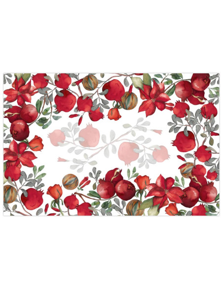 NAPKING TOVAGLIA RETTANGOLARE STAMPATA IN RASO - GRENADE