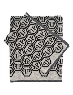 PHILIPP PLEIN SET 2 ASCIUGAMANI IN SPUGNA DI COTONE -...