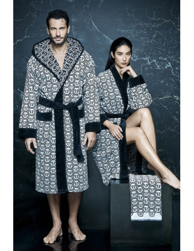 PHILIPP PLEIN ACCAPPATOIO A KIMONO - PATTERN