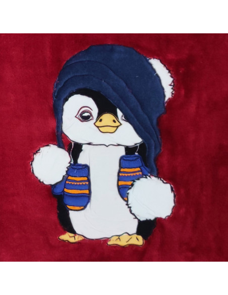 DEA PLAID 130 X 190 CM IN PILE CON APPLICAZIONE RICAMATA - BUFFALO