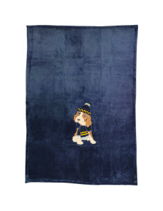 DEA PLAID 130 X 190 CM IN PILE CON APPLICAZIONE RICAMATA... 2