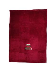 DEA PLAID 130 X 190 CM IN PILE CON APPLICAZIONE RICAMATA...