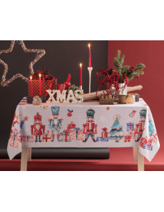 RIVIERA TOVAGLIA NATALIZIA RETTANGOLARE IN COTONE...