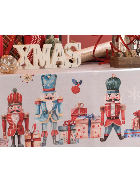 RIVIERA TOVAGLIA NATALIZIA RETTANGOLARE IN COTONE ANTIMACCHIA - TOYLAND