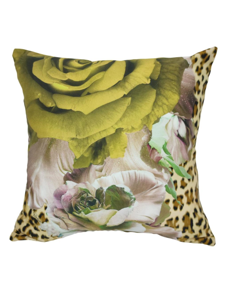 ROBERTO CAVALLI SET 2 CUSCINI ARREDO IN RASO DI COTONE