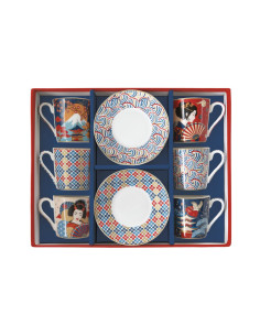 EASY LIFE SET 6 TAZZE CAFFÈ CON PIATTINO 100 ML - TOKYO
