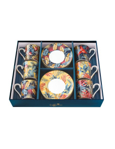 EASY LIFE SET 6 TAZZE CAFFÈ CON PIATTINO 100 ML - EQUATORIAL