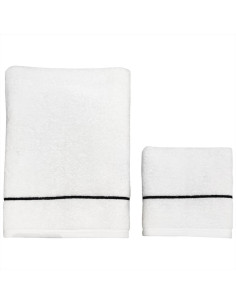 DEA COPPIA ASCIUGAMANI VISO E OSPITE IN SPUGNA CON...