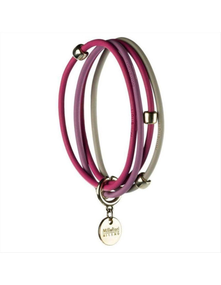 MILLEFIORI BRACCIALETTO 4 FILI IN GOMMA PROFUMATA - ICING SUGAR